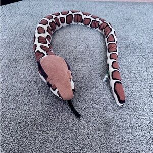 Wild Republic Plush Snake Toy for Reptile Enthusiasts - Brown and Tan
